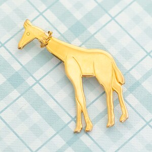 Antique Gold Giraffe Stampings (Left & Right Pair) - Jewelry  display picture 1
