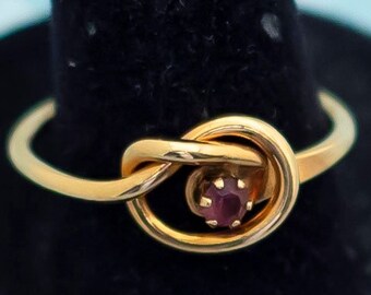 Anillo espiral dorado Art Deco de Avon - Tamaño 8 1/2 - L6
