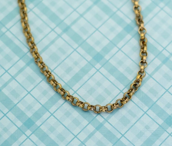 Vintage Majestic Cable Chain Necklace - 26 inch -… - image 1