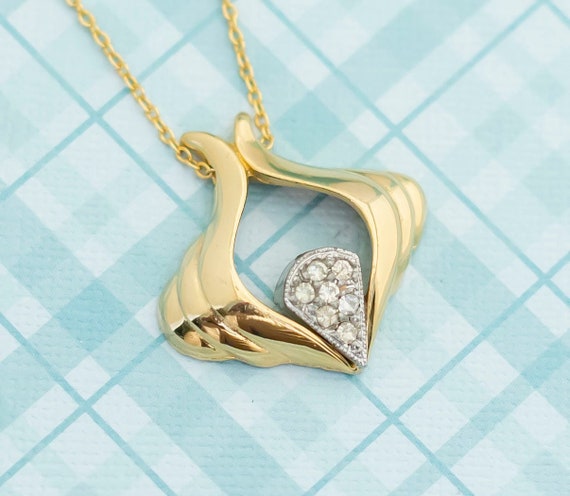 Victorian Elegant Diamond Necklace - 16 inch - L5 - image 1