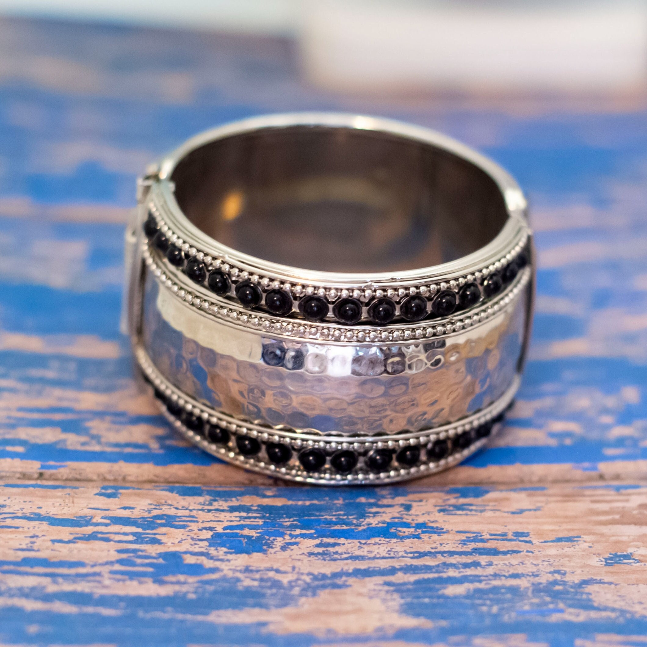 シルバーアクセサリー　70s ブラウンストーン vintage silver ring set with brown stone | NOIR ONLINE