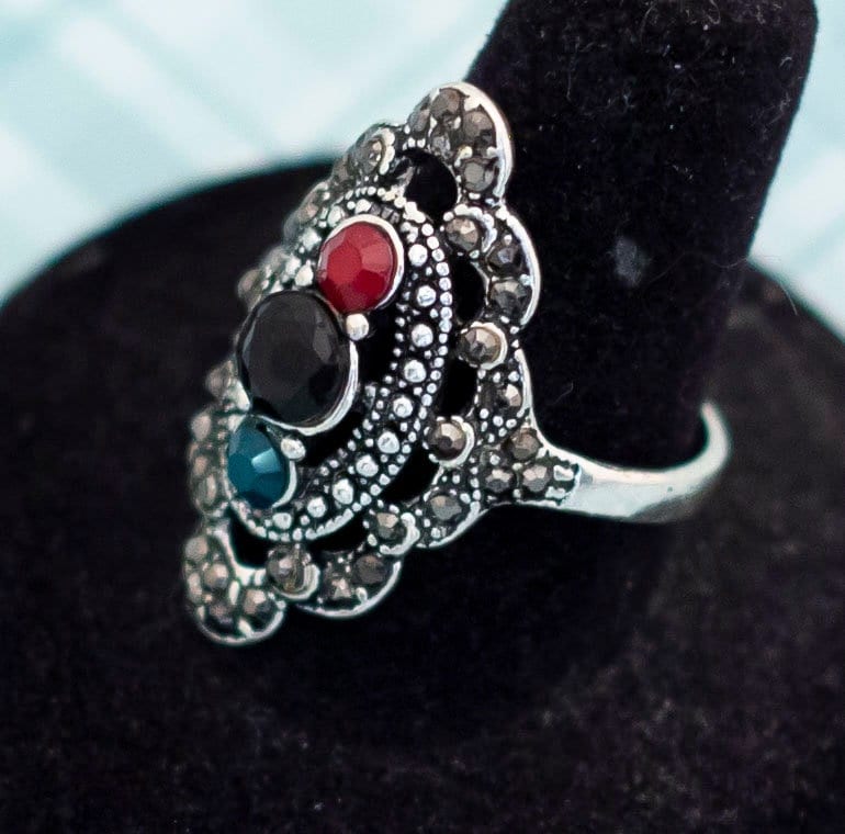 Anillo Vintage Boho Chic - Talla 9 1/2 - L24