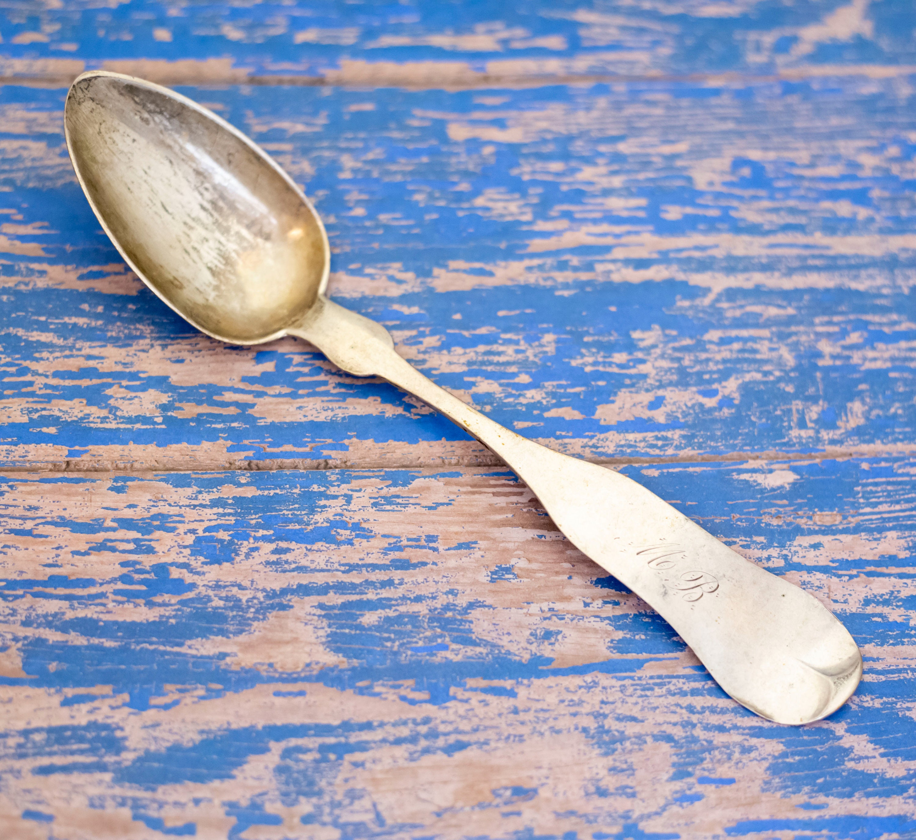 Vintage Coin Silver Spoon by Emerson L28