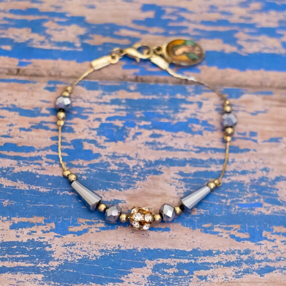 アクセサリー Vintage Stone Beads Bracelet Vintage Goldstone Pebble Bracelet – Stacey Fay Designs