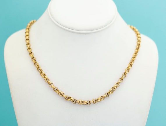 Vintage Majestic Cable Chain Necklace - 26 inch -… - image 2