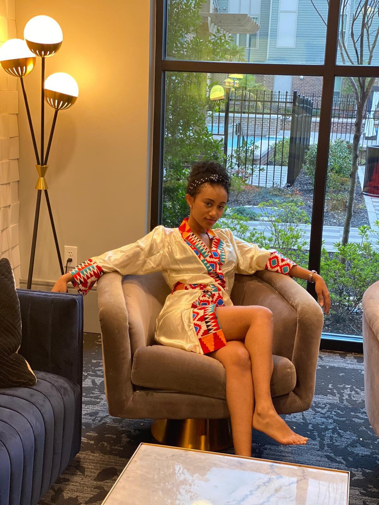 Satin Robes With Matching Women Sleepwear African Etsy