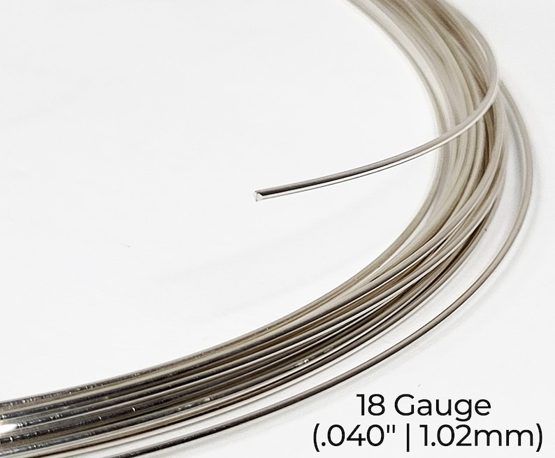 940 Argentium Silver Wire Round Half Hard 12 14 16 18 19 20 21 22 24 26 28 30 Gauge 1-10 ft USA imagem 5