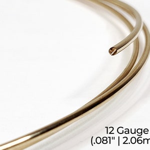 14/20 Yellow Gold-Filled Wire Round Dead Soft 10 12 14 16 18 19 20 21 22 24 26 28 30 Gauge 1-10 ft USA image 3