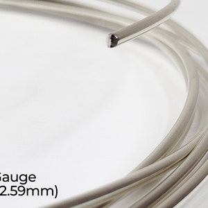 940 Argentium Silver Wire Round Dead Soft 10 12 14 16 18 19 20 21 22 24 26 28 30 Gauge 1-10 ft USA Bild 2