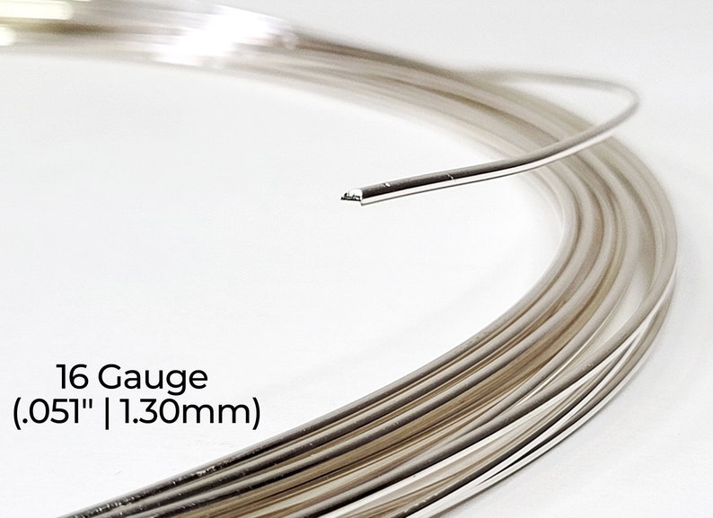 940 Argentium Silver Wire Round Dead Soft 10 12 14 16 18 19 20 21 22 24 26 28 30 Gauge 1-10 ft USA Bild 5