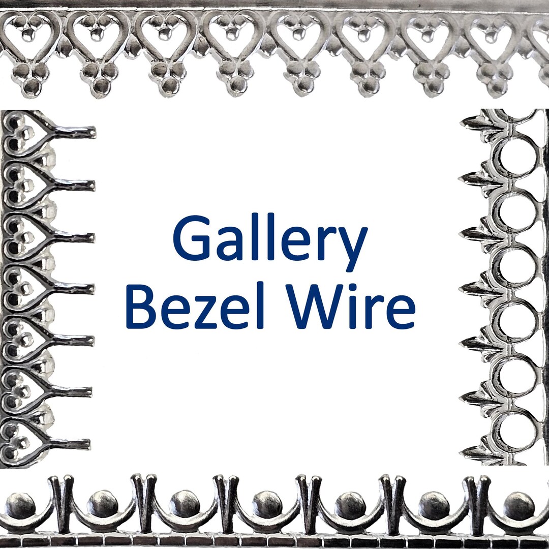 Gallery Bezel Wire 925 Sterling Silver Strip (9 Variations) - Etsy