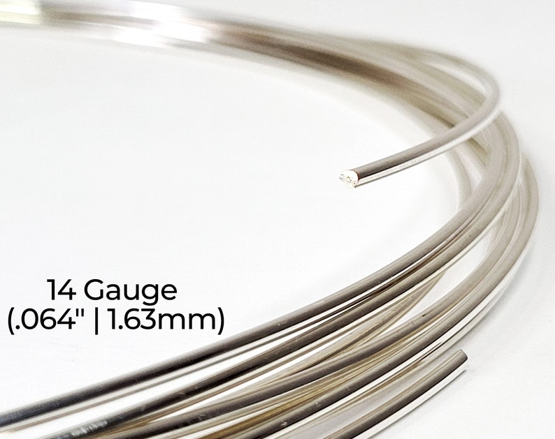 940 Argentium Silver Wire Round Dead Soft 10 12 14 16 18 19 20 21 22 24 26 28 30 Gauge 1-10 ft USA Bild 4