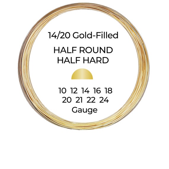 24K Sold Yellow Gold wre 1/4 Hard Round 20 22 24 26 28 Gauge 99.9% Pure Gold | eBay