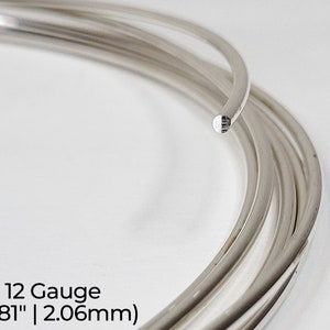 940 Argentium Silver Wire Round Dead Soft 10 12 14 16 18 19 20 21 22 24 26 28 30 Gauge 1-10 ft USA Bild 3