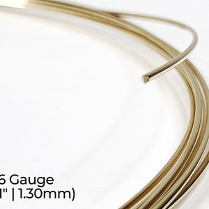 14/20 Yellow Gold-Filled Wire Round Dead Soft 10 12 14 16 18 19 20 21 22 24 26 28 30 Gauge 1-10 ft USA image 5