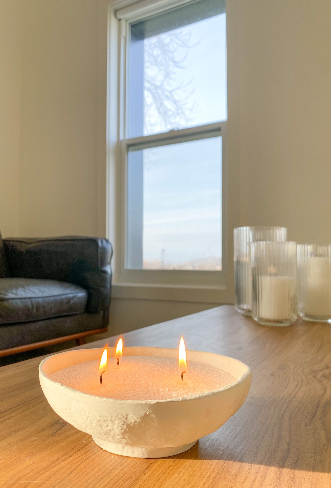 Candle Candle Sand Unique Candle Candle Bowl Bowl Candle Etsy Canada