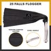 Leather Floggers, Fully Handmade & Genuine Cowhide Leather Floggers, Heavy Duty 25 Falls Flogger Steel Handle Black Falls 