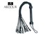 Real Leather Flogger 09 Leather Braided Cat-0-Nine Tails Floggers BDSM spanking Sex whip for Cosplay Costume Set 