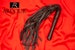 Real Leather Flogger Black Dildo Handle Hand-crafted Suede  Leather floggers, BDSM Sex whip 