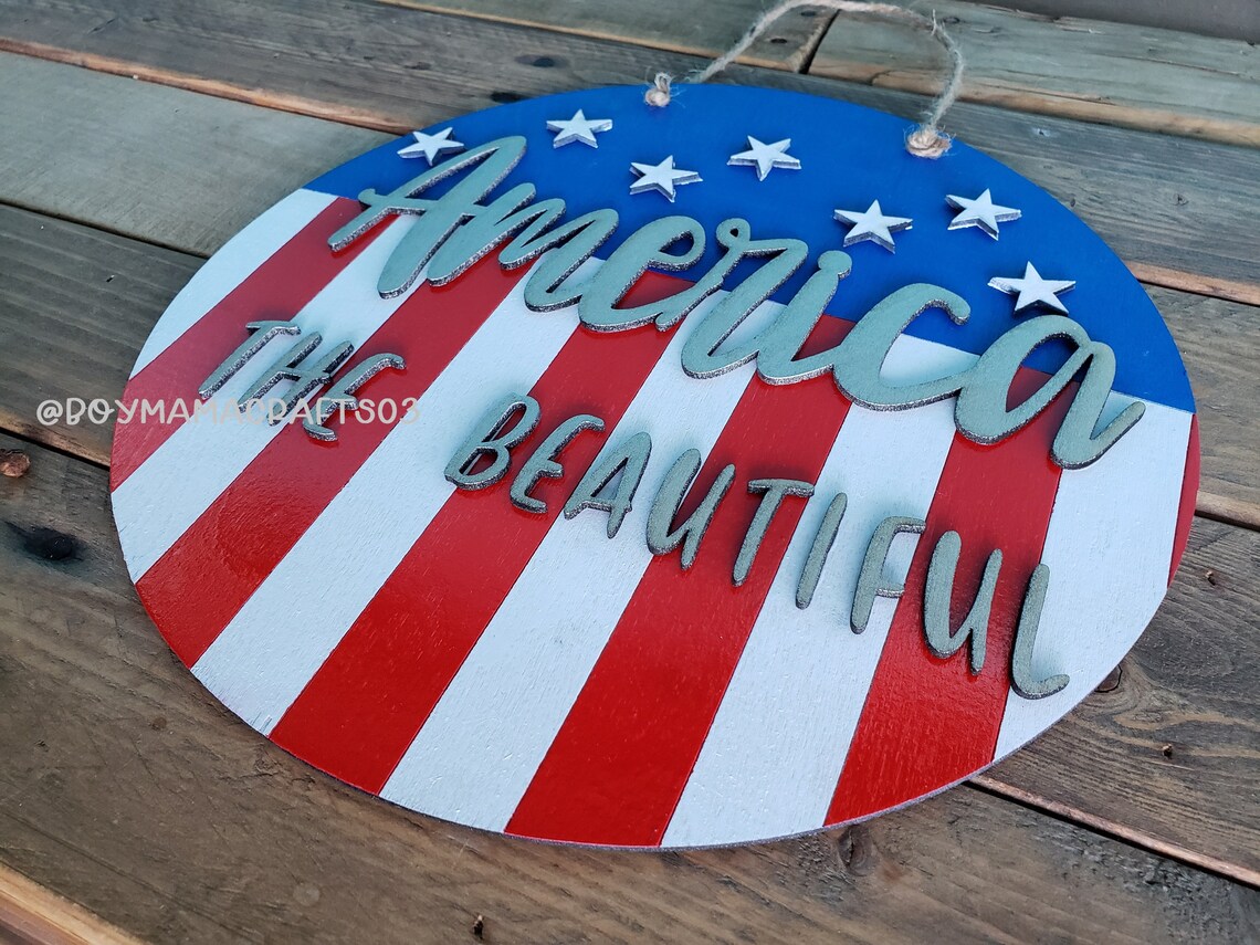 America Sign Bundle SVG File Glowforge Ready to Cut Laser - Etsy