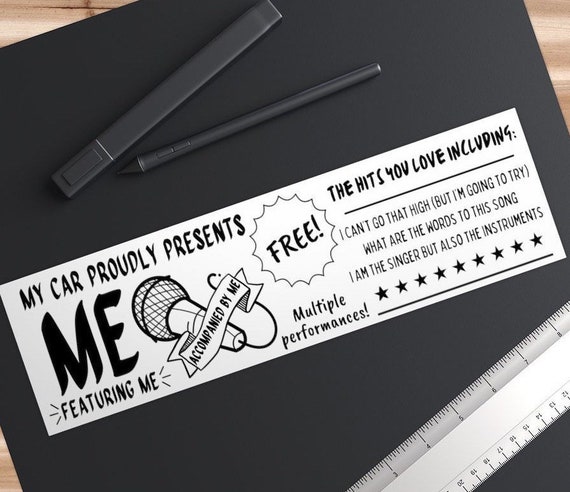 Car Concert Bumper Sticker Gift for Singers Musician - Etsy