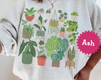 Sudadera House Plants, suéter Plant Lover, camiseta Plant Lady, camiseta Monstera, Just One More Plant