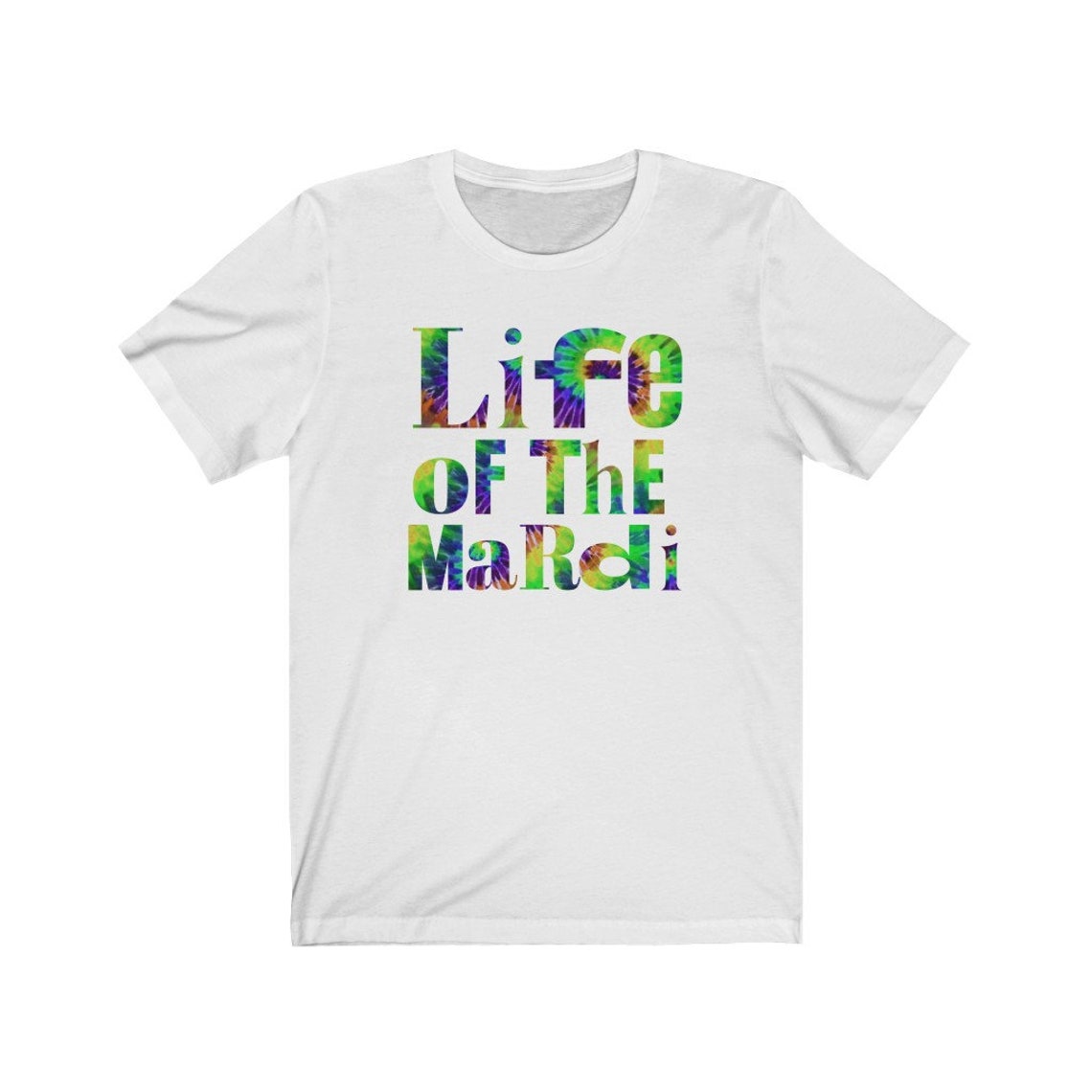 tie dye mardi gras shirt