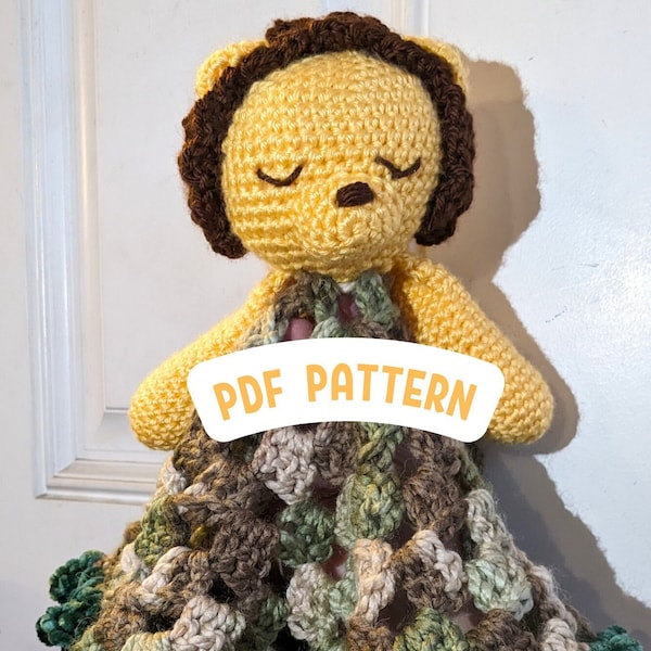 Baby Lion Lovey Snuggler Crochet Pattern