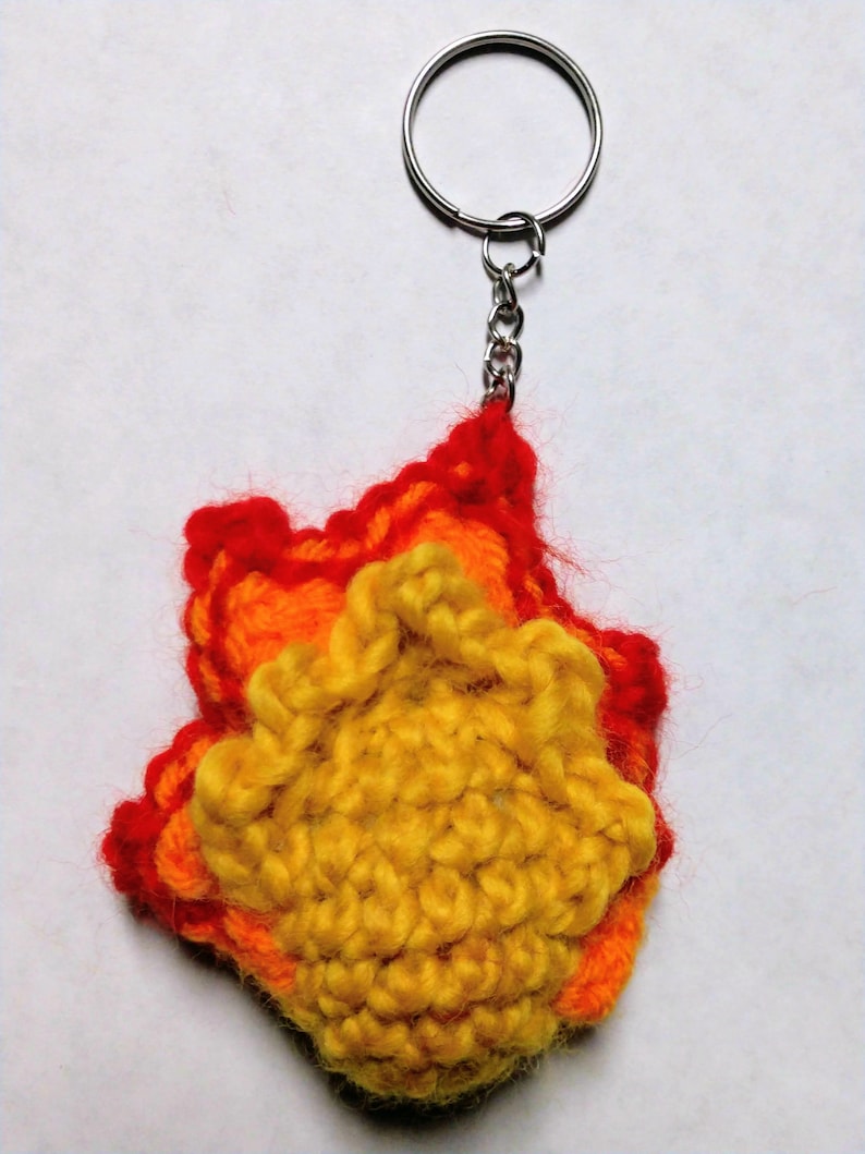 Fire Spirit Keychain Pattern - Etsy