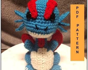 Salamence Dragon Amigurumi Crochet Pattern