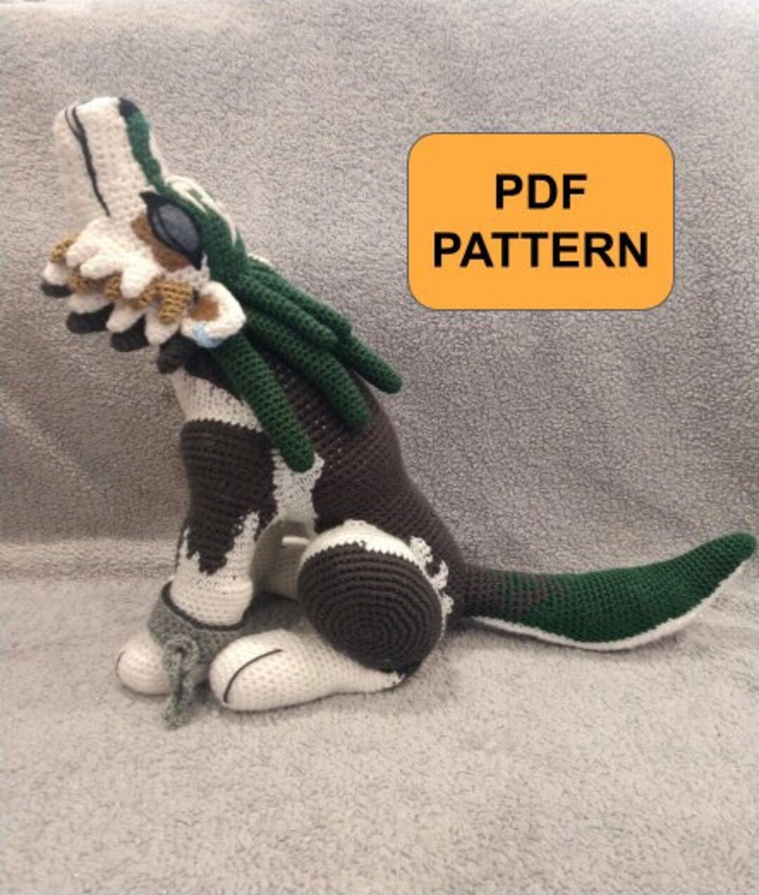 Howling Wolf Hero Amigurumi Crochet Pattern Etsy