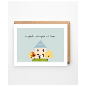 New home card | Congratulations on your new home | First home | Moving card | Housewarming card