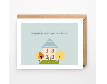 New home card | Congratulations on your new home | First home | Moving card | Housewarming card