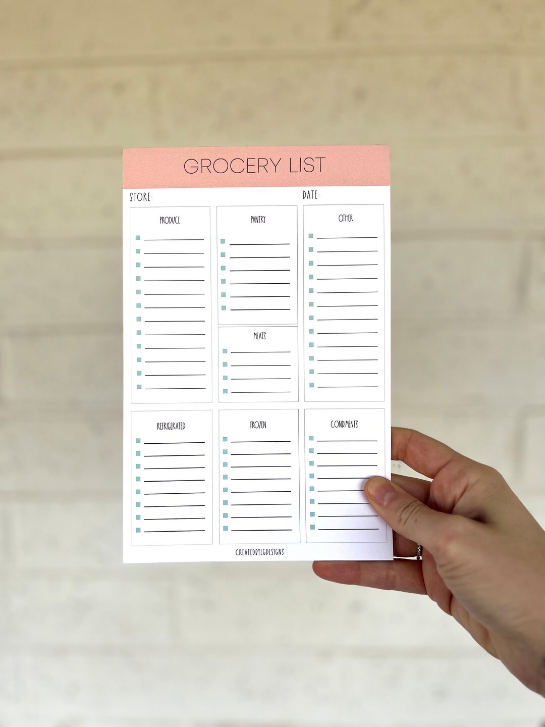 Grocery List Notepad | Grocery List | Grocery Store Notepad |meal ...
