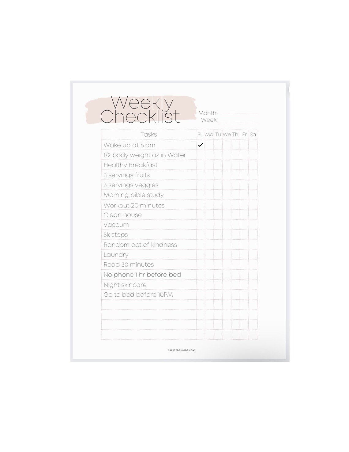 weekly-checklist-printable-checklist-chore-list-etsy