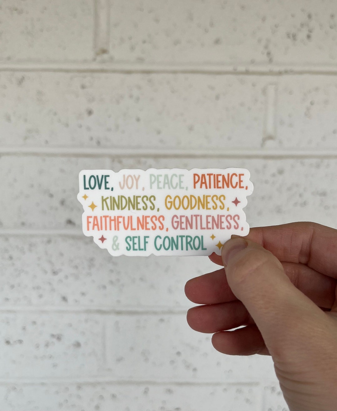 Faith Sticker L Christian Sticker L Fruit of the Spirit | Fruits of the ...