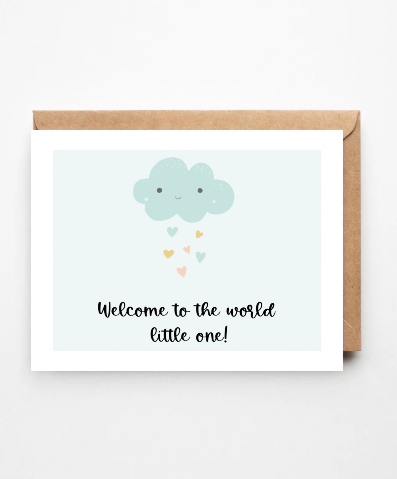 Old English Co. Jolie Carte De Naissance Cigogne Pour Nouveaux Parents – Bébé Fille Ou Bébé Garçon – Annonce De Grossesse Pour Futurs Parents | Intérieur Vierge Avec Enveloppe