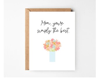 Mothers Day Card | Happy Mothers Day greeting card | Grandmother card | Mothers day gift | Mother’s Day and birthday card | Flower card