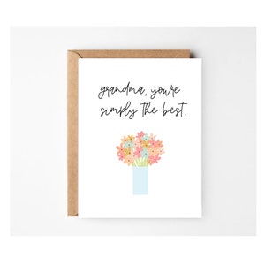 Happy Mothers Day greeting card | Mother’s Day card | Mothers day gift | Grandma card | Grandma Mother’s Day card | Grandma birthday  card