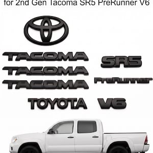 Tacoma 2. Generation 2005-2015 Schwarze Emblem-Abdeckung TRD Off Road SR5 Zubehör