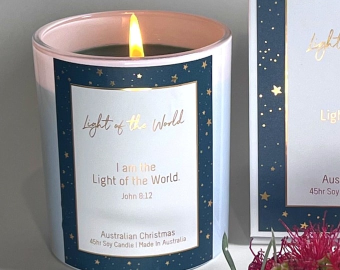 Australian Christmas Candle - Light of the World Christmas - Green