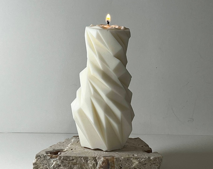 Diamond Candle || Pillar || Moulded || Sculptured