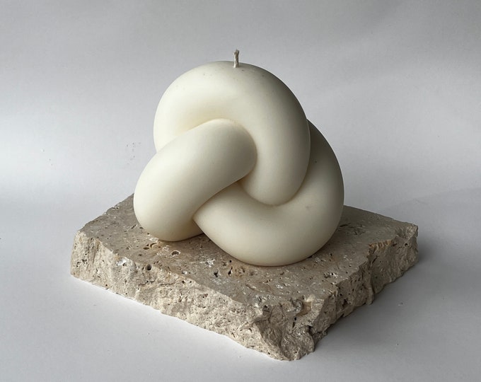 Infinity Knot Sculptural Candle