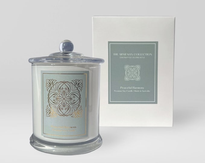 PEACEFUL HARMONY - triple scented soy candle