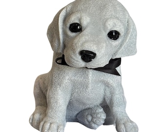 Beagle Puppy Dog Sculptural candle with optional personalised tag