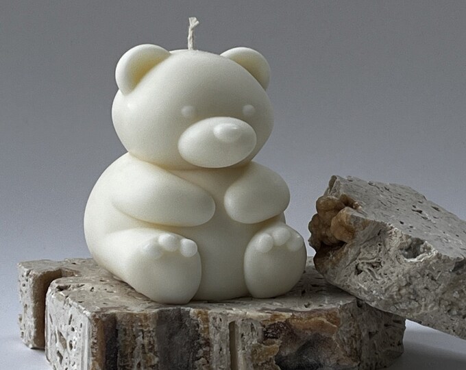 Teddy Bear Sculptural Candle