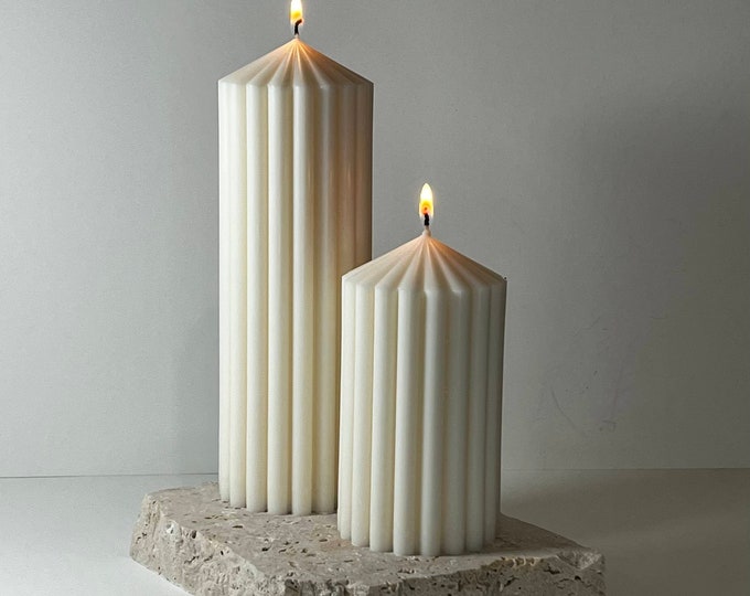 Circus Pillars Sculptural Candles Set