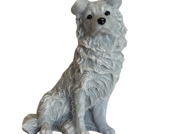 Border Collie Dog Sculptural candle with optional personalised tag