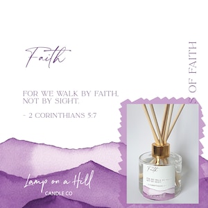 FAITH | Bible verse | Reed Diffuser | Christian Gift