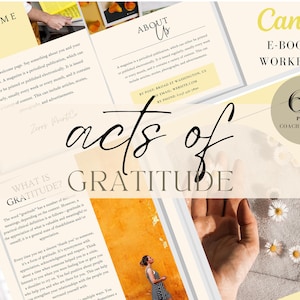 Lead Magnet Ebook | Acts Of Gratitude Brandable eCourse | Life Coaching Tools | Lead Magnet Workbook | Life Coach Workbook | Done For You